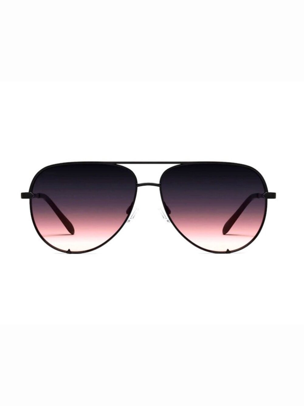 QUAY HIGH KEY EXTRA LARGE NO-NS-2486-BLK-PLMTPE Black/ Plum Taupe Sunglasses